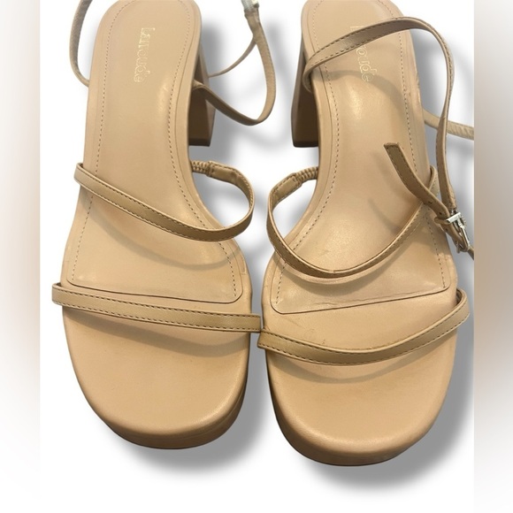 Larroudé Gio Sandal In Tan Leather - Picture 7 of 12